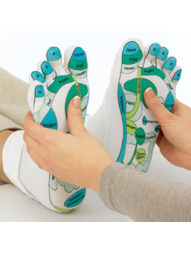 SUBBRY Reflexology Socks Single Toe Design Far East Healing Principles Sock White